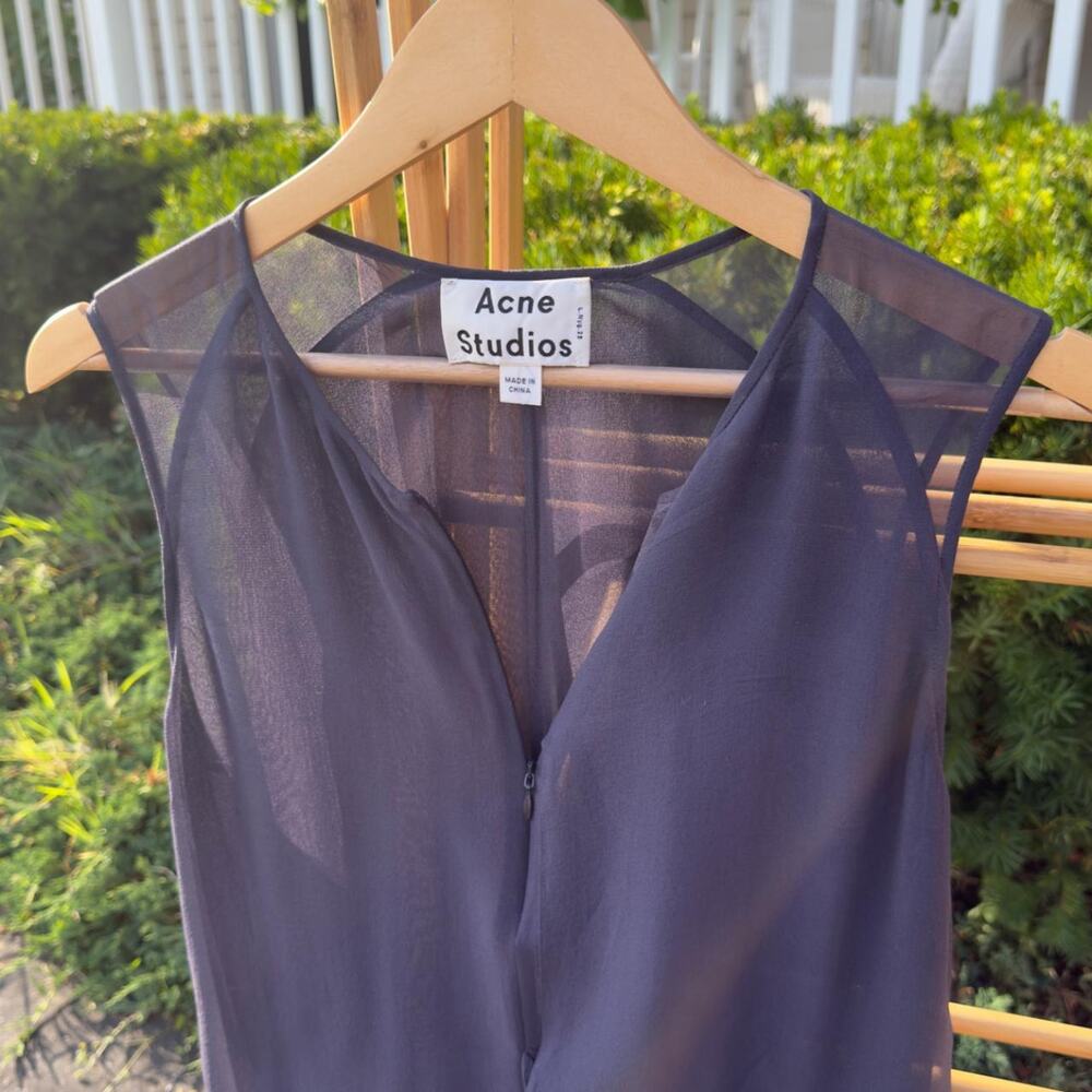 Acne Studios Twist LT Silk Dress — Size EU 34 / US 4